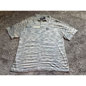 Enyce Clothing Co Men’s Knit Polo Shirt Size Large Blue White